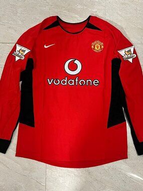Manchester United 02/04 Home Long Sleeve - Ronaldo #7 US SIZE MEDIUM
